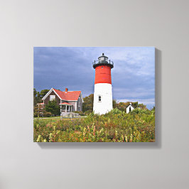 Leuchtturm Nauset, Cape Cod Mass Canvas Print Leinwanddruck