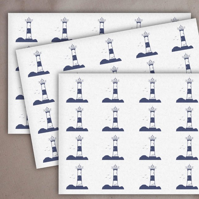Leuchtturm Navy Blue Seidenpapier (Lighthouse Navy Blue Tissue Paper)