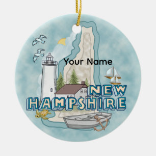Leuchtturm New Hampshire Keramik Ornament