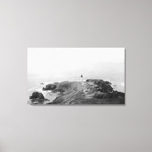Leuchtturm Newports, Oregon Yaquina vom Golf Leinwanddruck