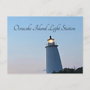 Leuchtturm Ocracoke Island Postkarte