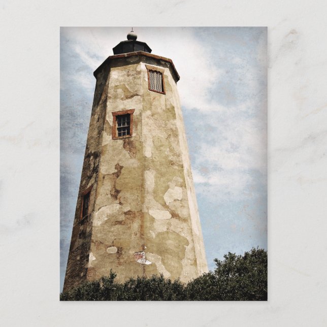 Leuchtturm "Old Baldy" Postkarte (Vorderseite)