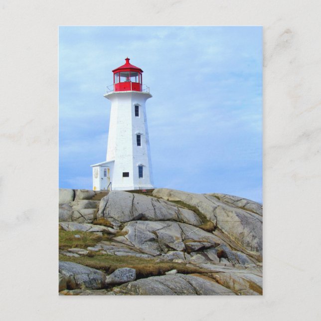 Leuchtturm,Peggy's Cove,NS Postkarte (Vorderseite)