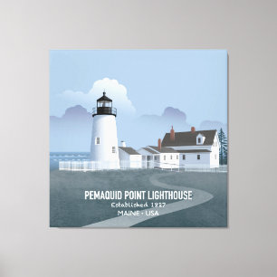 Leuchtturm Pemaquid Point Leinwanddruck