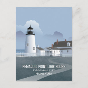 Leuchtturm Pemaquid Point Postkarte