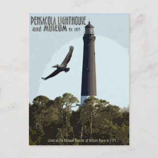 Leuchtturm Pensacola und Museum Postkarte