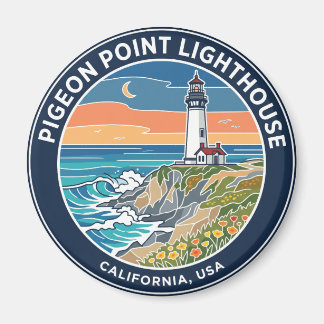 Leuchtturm Pigeon Point USA Magnet
