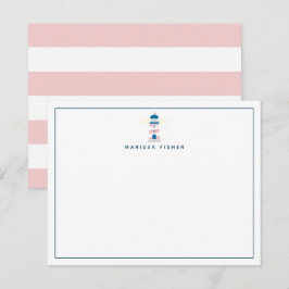 Leuchtturm Pink Stationery Note Card Mitteilungskarte