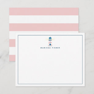 Leuchtturm Pink Stationery Note Card Mitteilungskarte