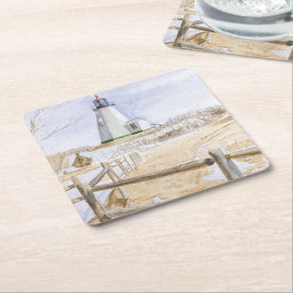 Leuchtturm Plymought Watercolor Rechteckiger Pappuntersetzer