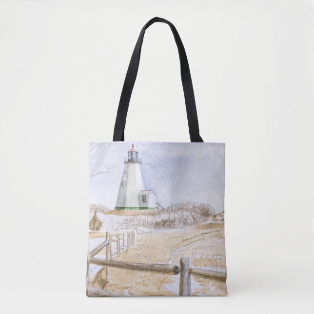 Leuchtturm Plymought Watercolor Tasche (Vorderseite)