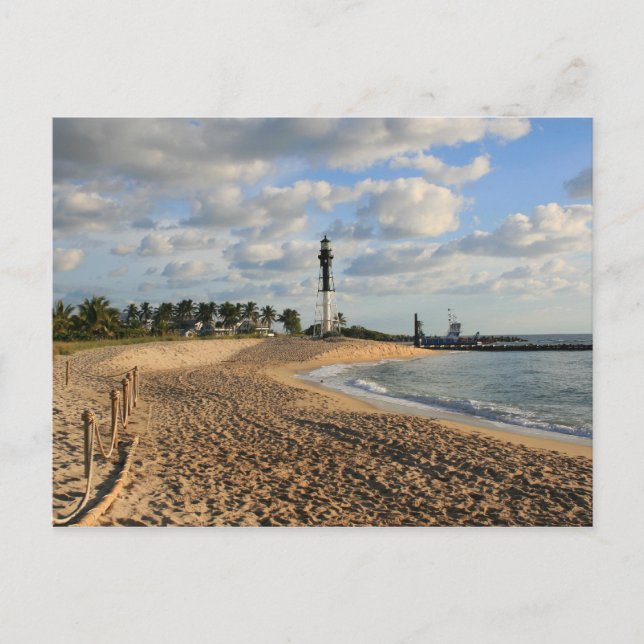 Leuchtturm Point Beach Postkarte (Vorderseite)