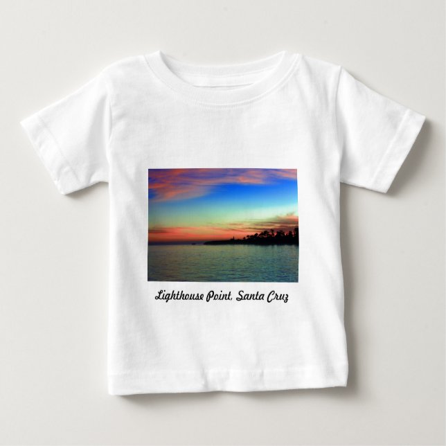Leuchtturm Point, Santa Cruz, CA Baby T-shirt (Vorderseite)