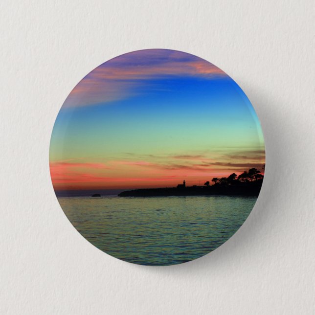 Leuchtturm Point, Santa Cruz, CA Button (Vorderseite)