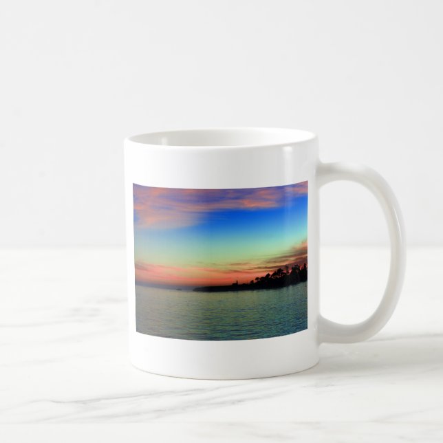 Leuchtturm Point, Santa Cruz, CA Kaffeetasse (Rechts)