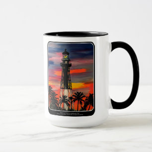 "Leuchtturm-Pop!" Gemälde auf einem Bild Tasse