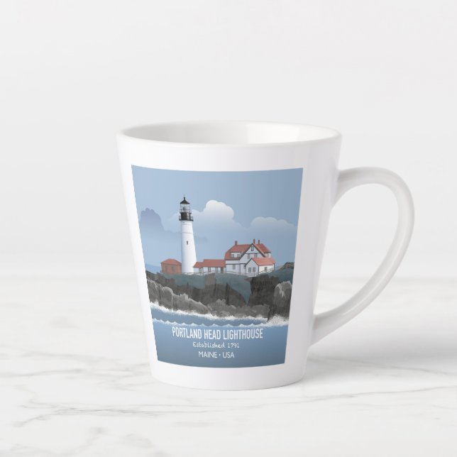 Leuchtturm Portland Head Milchtasse (Rechts)