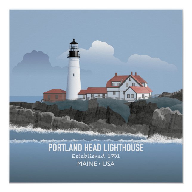 Leuchtturm Portland Head Poster (Vorderseite)