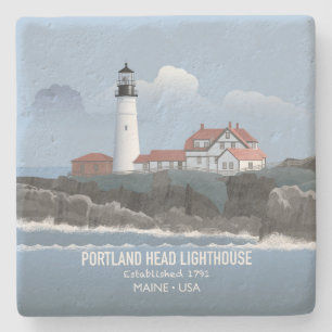 Leuchtturm Portland Head Steinuntersetzer