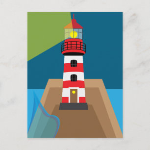 Leuchtturm Postkarte