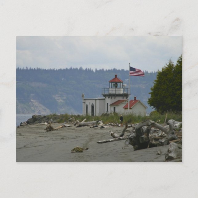 Leuchtturm Postkarte (Vorderseite)