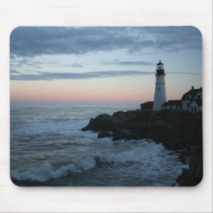 Leuchtturm, prachtvoller Sonnenuntergang! Mousepad