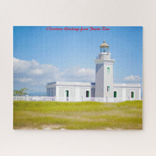 Leuchtturm Puerto Rico. Weihnachtsgrüße