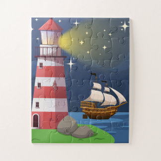 Leuchtturm-Puzzle