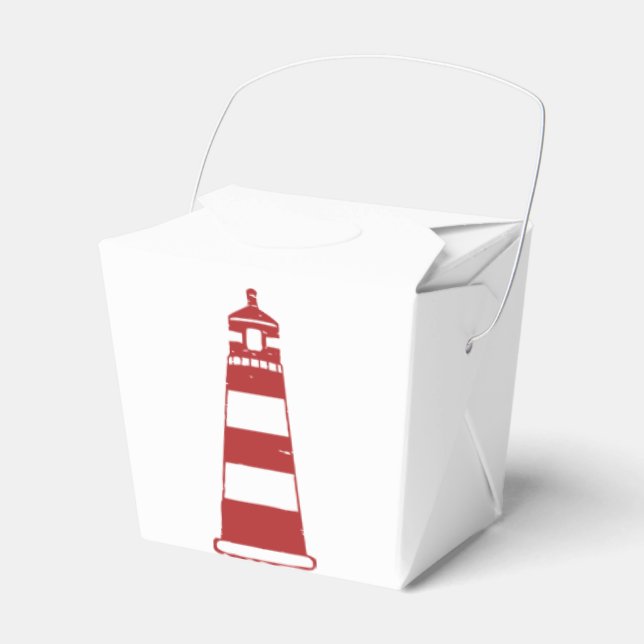 Leuchtturm Red & White Stripes - Segler Geschenkschachtel (Vorderseite)