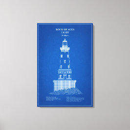 Leuchtturm Rock of Ages - Michigan - AD Leinwanddruck