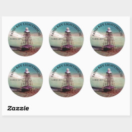 Leuchtturm Sand Key, Florida Keys Round Stickers