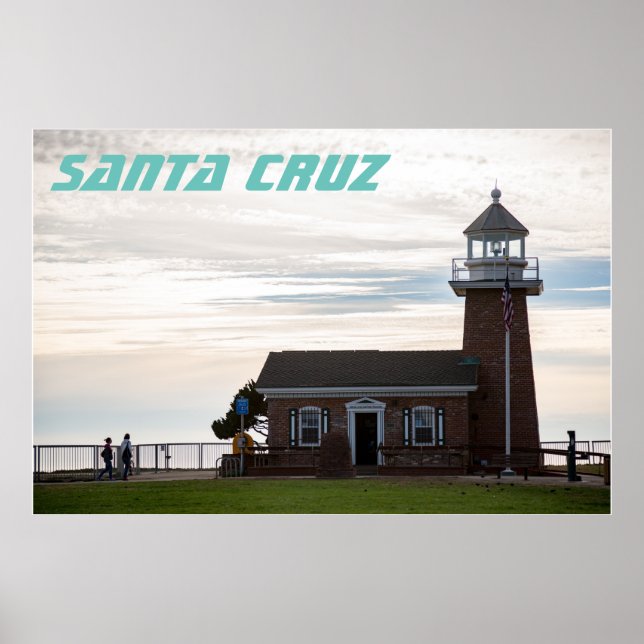 Leuchtturm Santa Cruz Poster (Vorne)