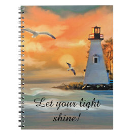 Leuchtturm Seagull Sunset Personalisiert Notizblock