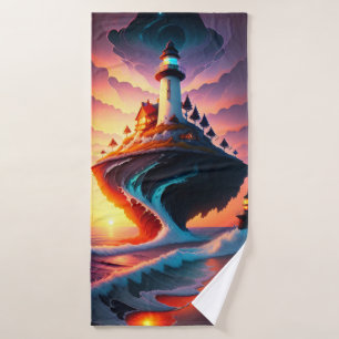 Leuchtturm Seascape 2 Badehandtuch