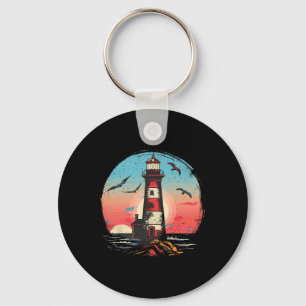 Leuchtturm Seaside House Sailing Sea Boating Light Schlüsselanhänger