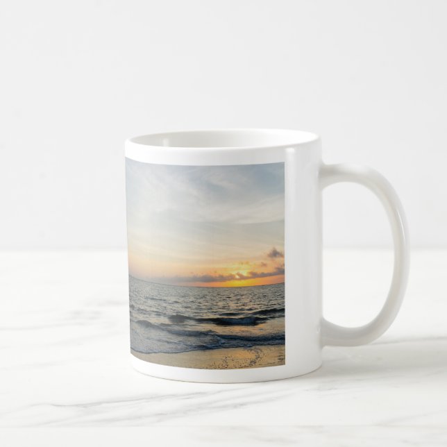 Leuchtturm-Sonnenaufgang Kaffeetasse (Rechts)