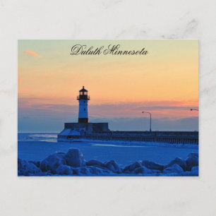 Leuchtturm Sonnenaufgang Postkarte