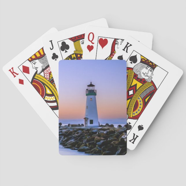 Leuchtturm Spielkarten (Rückseite)
