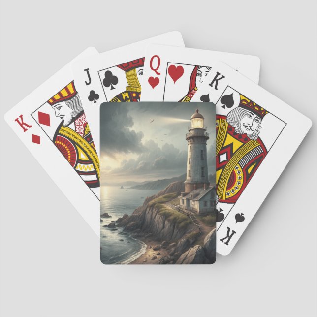 Leuchtturm Spielkarten (Rückseite)