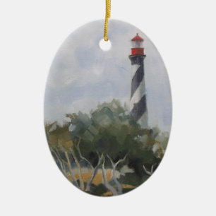 Leuchtturm St. Augustine Keramikornament