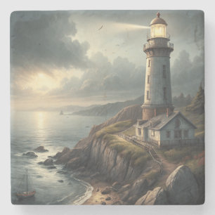 Leuchtturm Steinuntersetzer