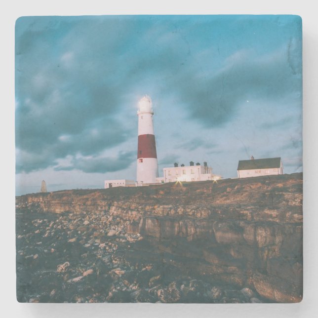 Leuchtturm Steinuntersetzer (Vorderseite)