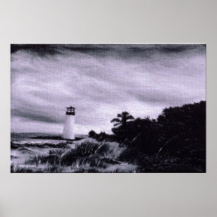 Leuchtturm Storm Poster