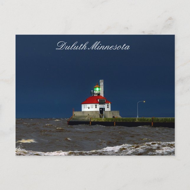 Leuchtturm Storm Postkarte (Vorderseite)
