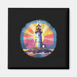 Leuchtturm Strandhaus Segeln Meer Strand Bootfahre Magnet