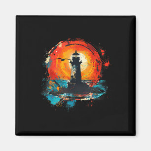 Leuchtturm Strandhaus Segeln Meer Strand Bootfahre Magnet