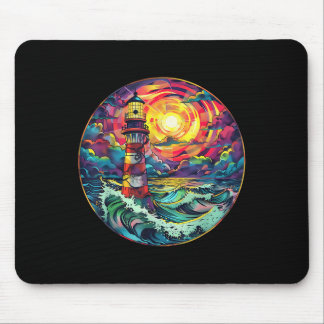Leuchtturm Strandhaus Segeln Meer Strand Bootfahre Mousepad