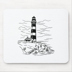 Leuchtturm Strandhaus Segeln Meer Strand Bootfahre Mousepad