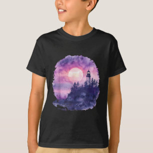 Leuchtturm Strandhaus Segeln Meer Strand Bootfahre T-Shirt