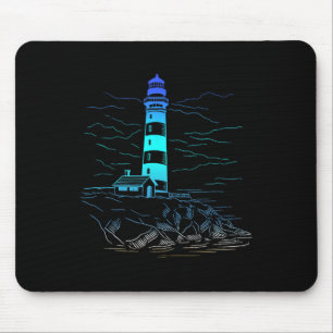 Leuchtturm Strandhaus Segeln Meer Strand Leben Bo Mousepad